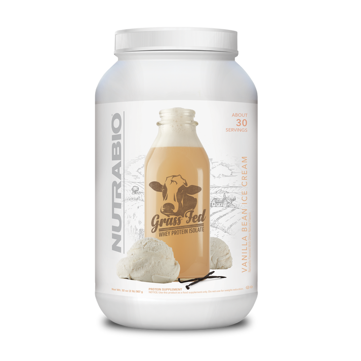 NutraBio Grass-Fed Whey Protein Isolate - 2LBS