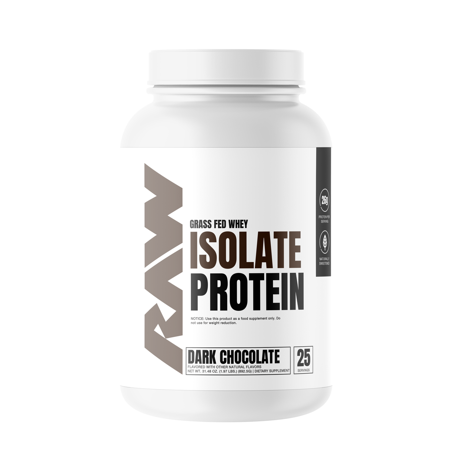 Raw Grass Fed Whey Protein Isolate