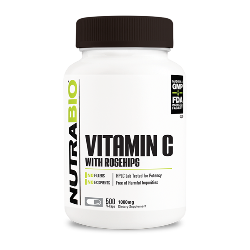 NutraBio Vitamin C & Rosehip 1000mg