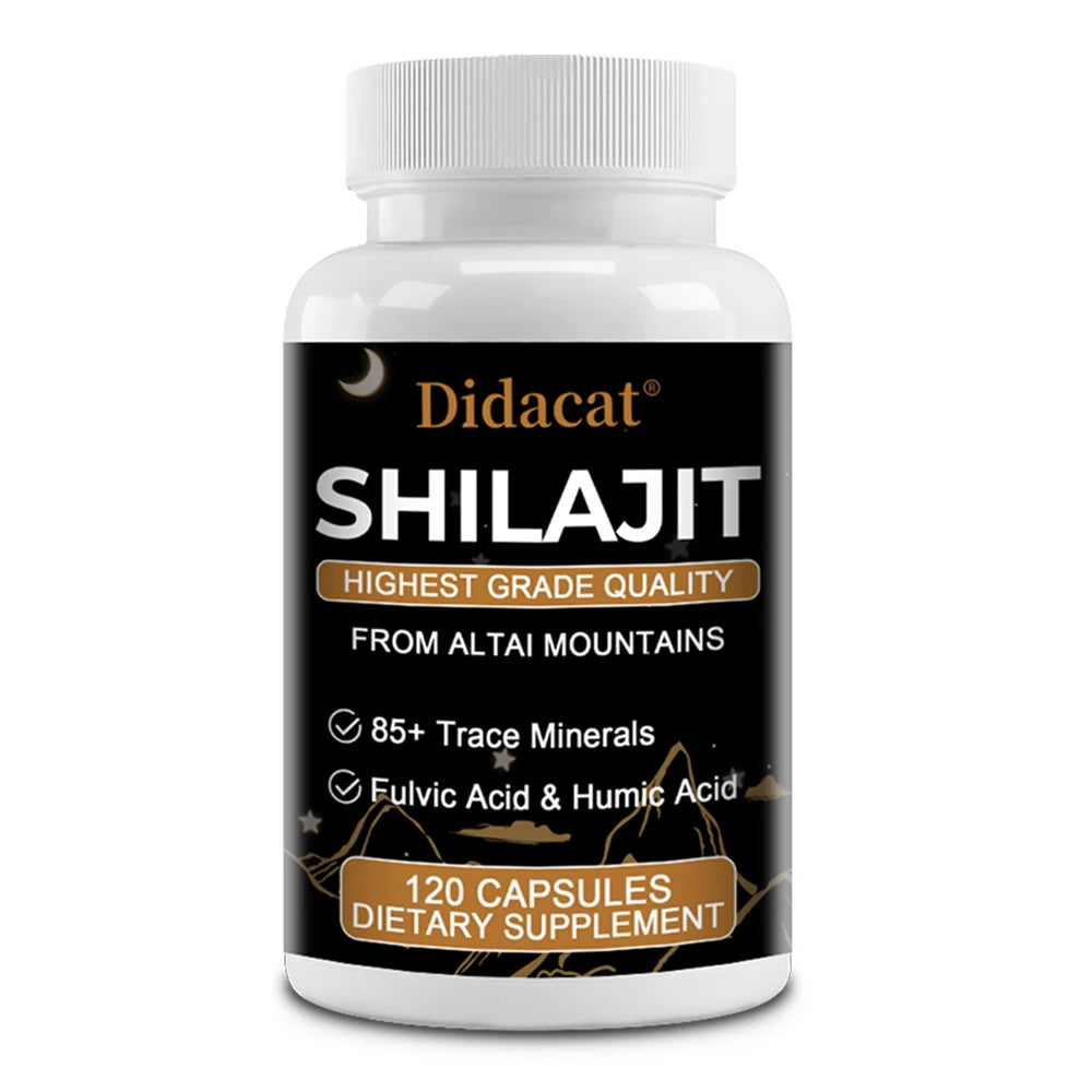 100% High Purity Shilajit Mineral Supplement Natural Organic Shilajit Contains 85+ Trace Minerals & Fulvic Acid & Antioxidants