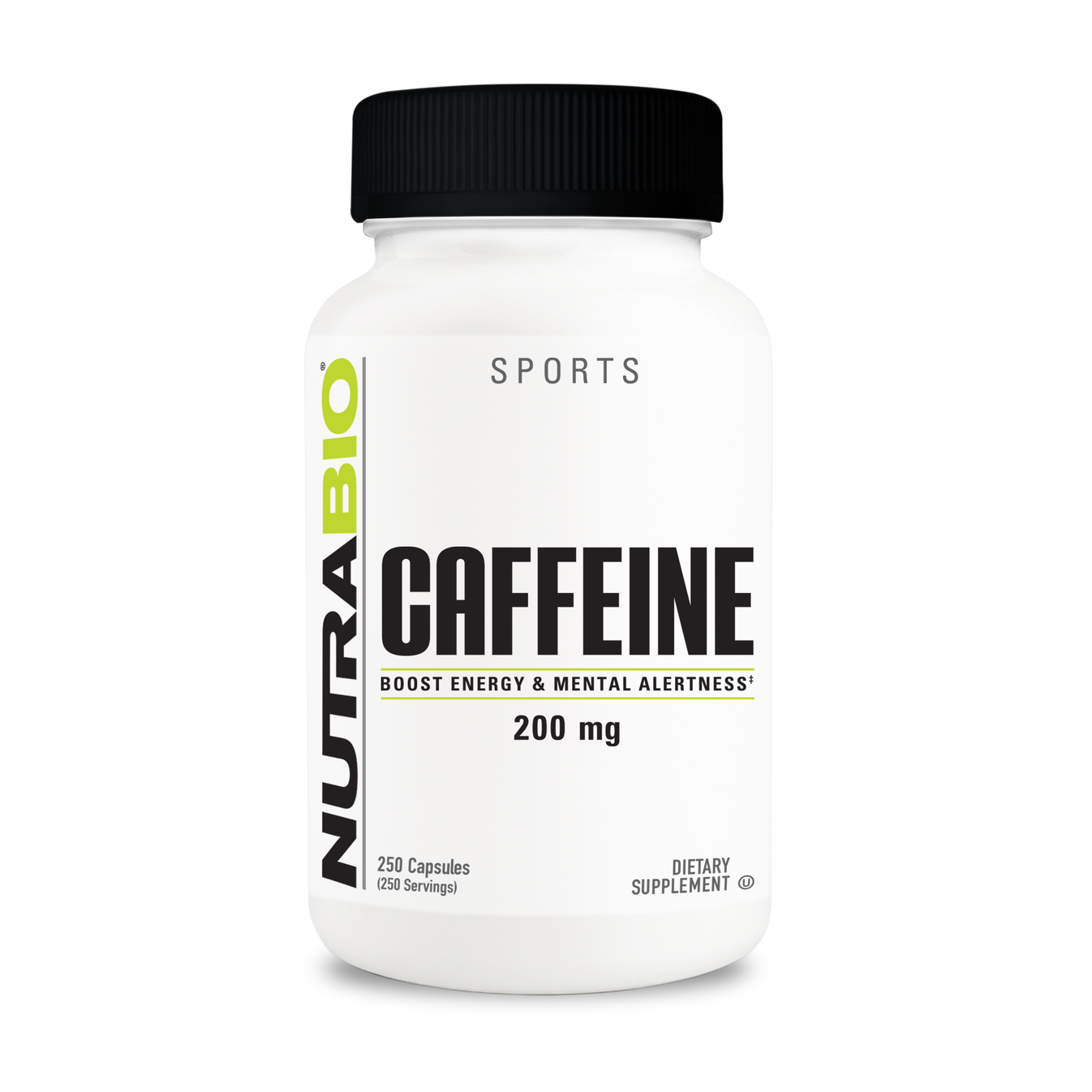 NutraBio Caffeine 200mg