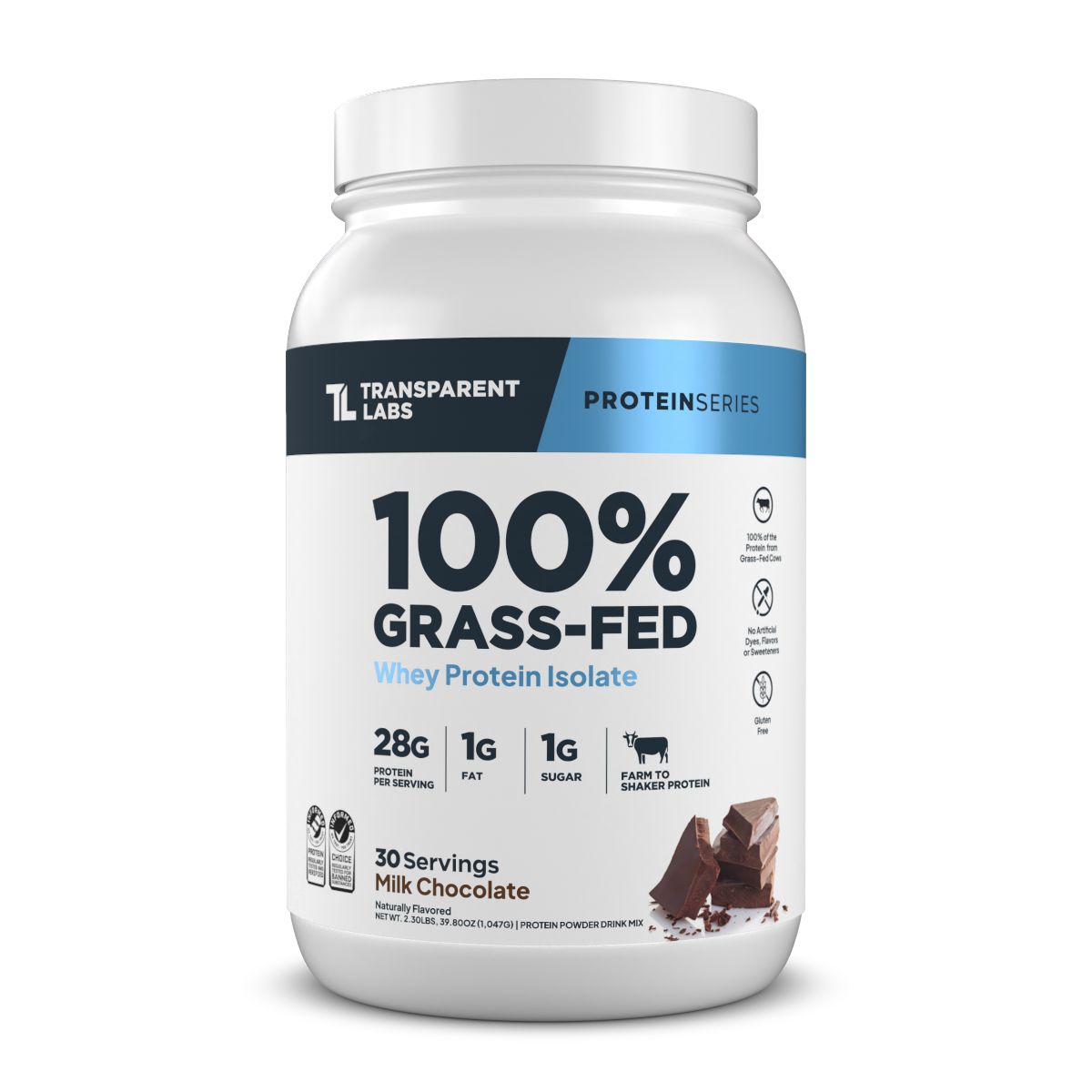 Transparent Labs Grass Fed Whey Protein Isolate